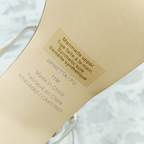 New BP Netta Platform Gold Metallic Strappy Sandals H976 - Picture 12 of 13